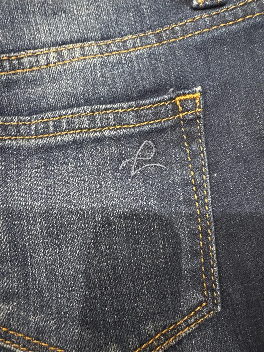 DL1961 Dark Indigo Rolled Cuff Denim Shorts